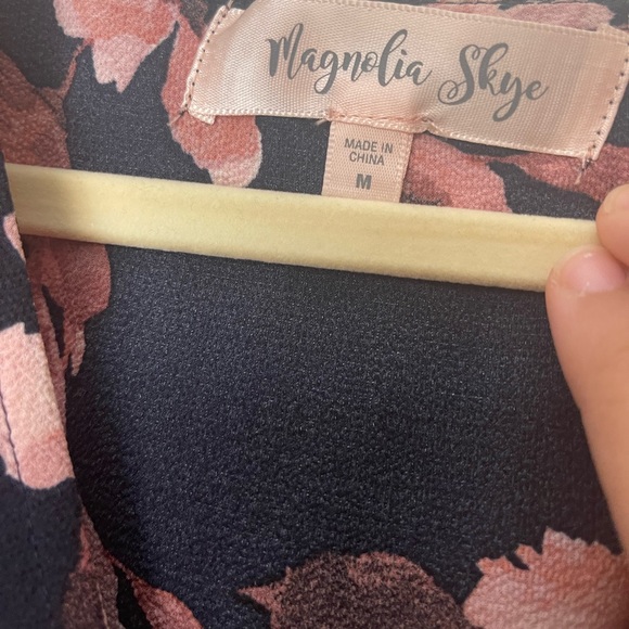 Floral Navy and Pink Dress - Picture 4 of 4